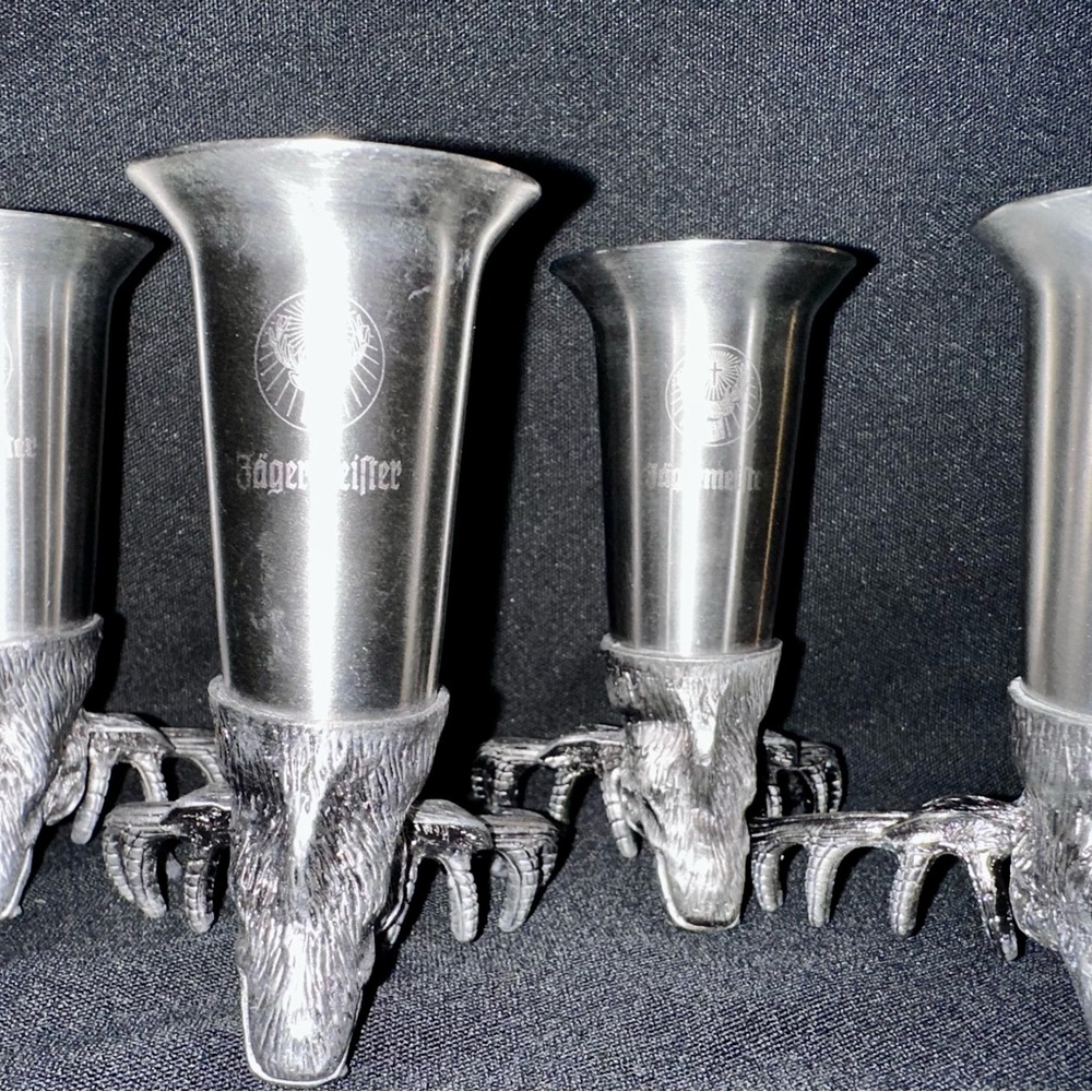 Jagermeister Silver Shot Glass Set